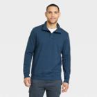 Men's Regular Fit High Neck Pullover Sweatshirt - Goodfellow & Co Navy Blue