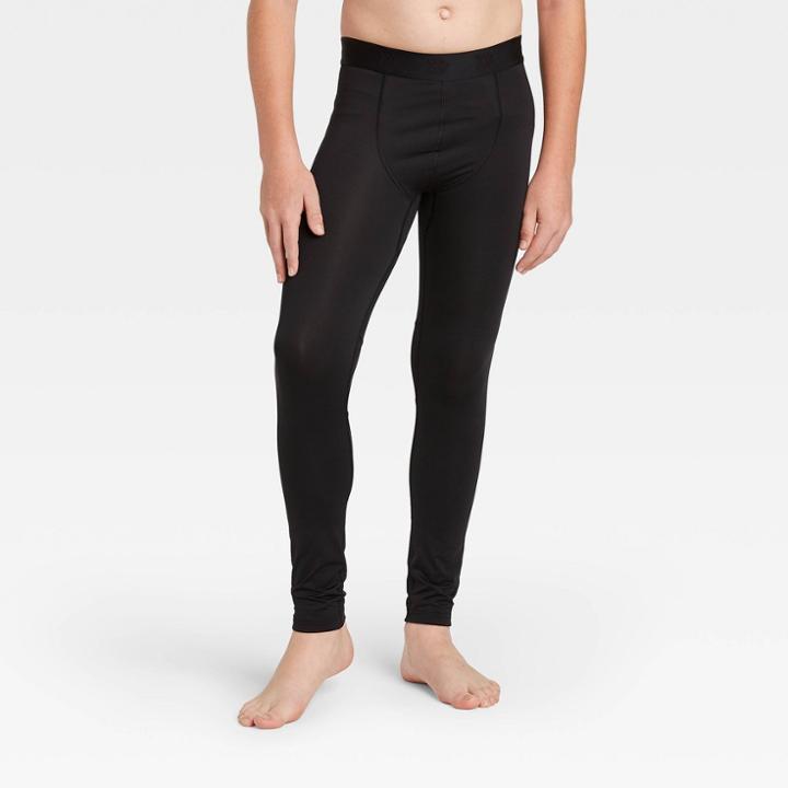 Boys' Fitted Performance Tights - All In Motion Black