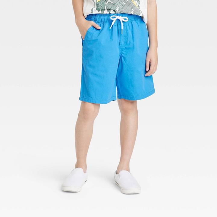 Boys' Pull-on 'at The Knee' Woven Shorts - Cat & Jack Dark Blue