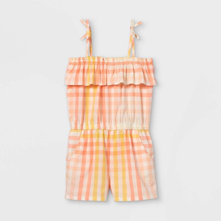 Oshkosh B'gosh Toddler Girls' Gingham Romper - Pink