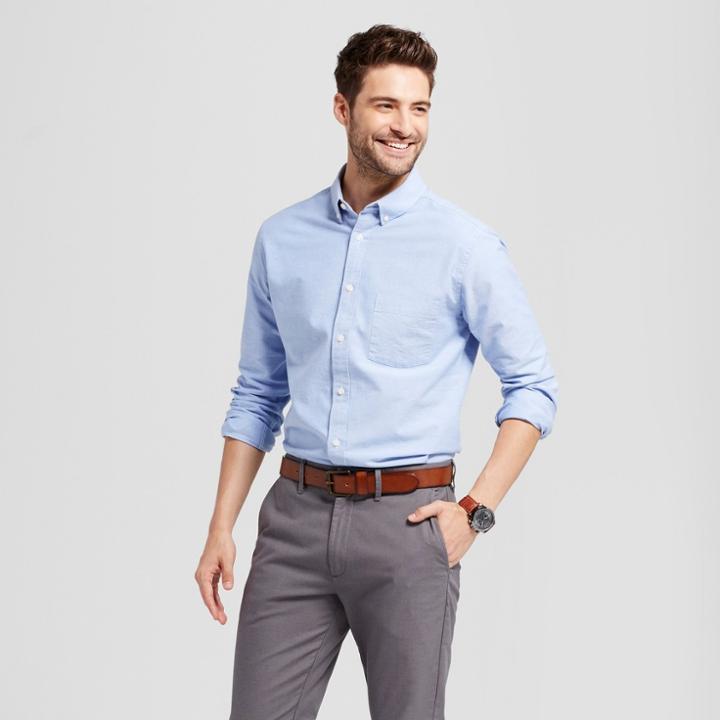 Men's Standard Fit Whittier Oxford Button-down Shirt - Goodfellow & Co