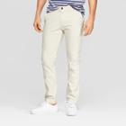 Men's 34 Regular Slim Fit Hennepin Chino Pants - Goodfellow & Co Cream
