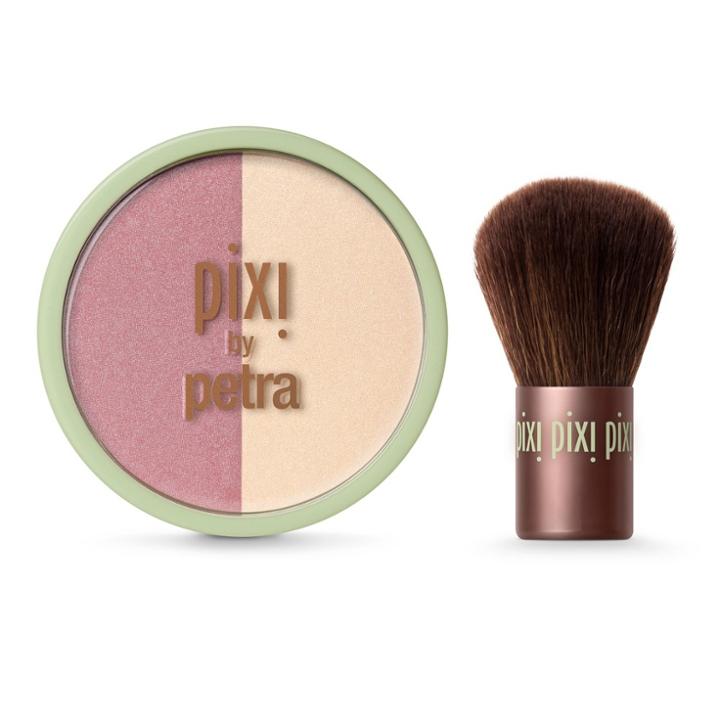 Pixi By Petra Beauty Blush Duo + Kabuki Rose Gold