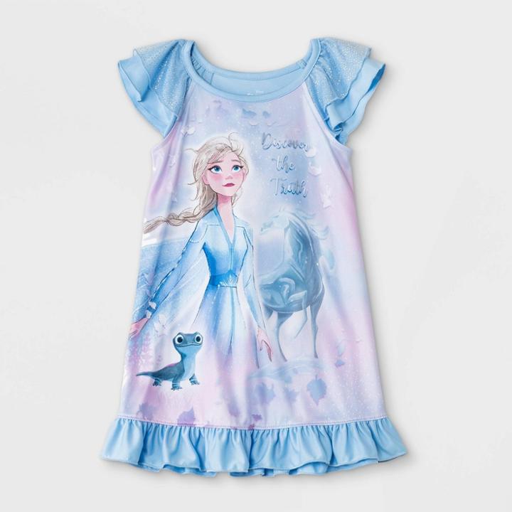 Toddler Girls' Frozen Elsa Dorm Nightgown - Blue