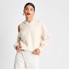 Women's Cut Out Hoodie - Future Collective With Kahlana Barfield Brown Cream Xxs