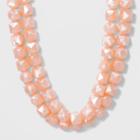 Sugarfix By Baublebar Bold Beaded Statement Necklace - Blush Pink, Women's