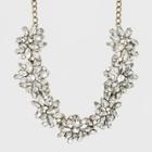 Sugarfix By Baublebar Opulent Crystal Statement Necklace - Clear, Girl's