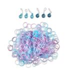 Scunci Frozen 2 Polybands Clear And Assorted Colors With Stones - 500ct, Clear Blue