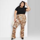Women's Plus Size High-waisted Flare Leggings - Wild Fable Brown
