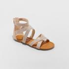 Girls' Janeane Embellished Gladiator Sandals - Art Class Blush