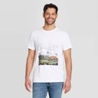 Men's Standard Fit Short Sleeve Cali Mountains Graphic T-shirt - Goodfellow & Co White S, Men's,