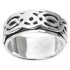 Men's Daxx Celtic Spinner Band In Sterling Silver - Silver