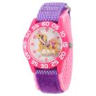 Girls' Disney Palace Pet Blondie Pink Plastic Time Teacher Watch - Purple