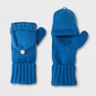 Women's Flip Top Gloves - A New Day Blue