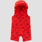 Baby Boys' Dino Print One Piece Romper - Just One You Made By Carter's Red