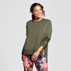 Plus Size Women's Plus Cozy Layering Sweatshirt - Joylab Deep Olive 3x, Deep Olive Green