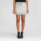 Women's French Terry Kangaroo Pocket Skirt Heather Gray Xl - Poetic Justice