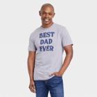 Iml Men's Best Dad Ever Short Sleeve Graphic T-shirt - Heathered Gray