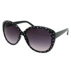 Fantas-eyes, Inc. Women's Round Sunglasses With Polka Dots - Black/white
