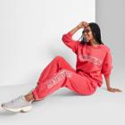 Women's Fleece Sweatpants - Wild Fable Washed Red Xxs