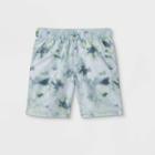 Boys' Tie-dye Volley Pull-on Swim Trunks - Art Class White