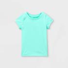 Toddler Girls' Solid Short Sleeve T-shirt - Cat & Jack Teal