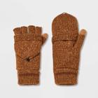Men's Convertible Mittens With Fleece Lined - Goodfellow & Co Gold