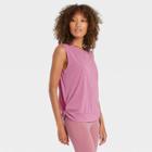 Women's Side-twist Tank Top - All In Motion Cranberry Heather