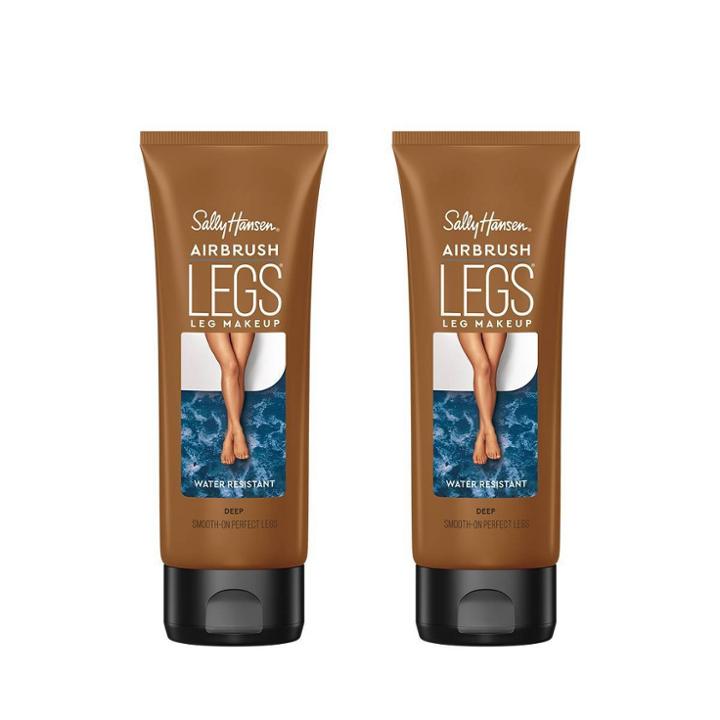 Sally Hansen Airbrush Legs Makeup Lotion Duo Pack - Deep