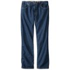 Dickies - Men's Big & Tall Relaxed Straight Fit Denim Flannel-lined 5-pocket Jeans Stone Washed,