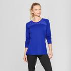 Women's Long Sleeve Run T-shirt - C9 Champion Cobalt Blue
