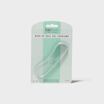 Women's Fab Feet By Foot Petals Back Of Heel Gel Insoles Shoe Cushion Clear