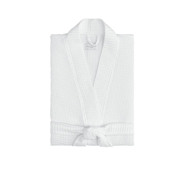 S/m Relaxed Honeycomb Bath Robe White - Cassadecor
