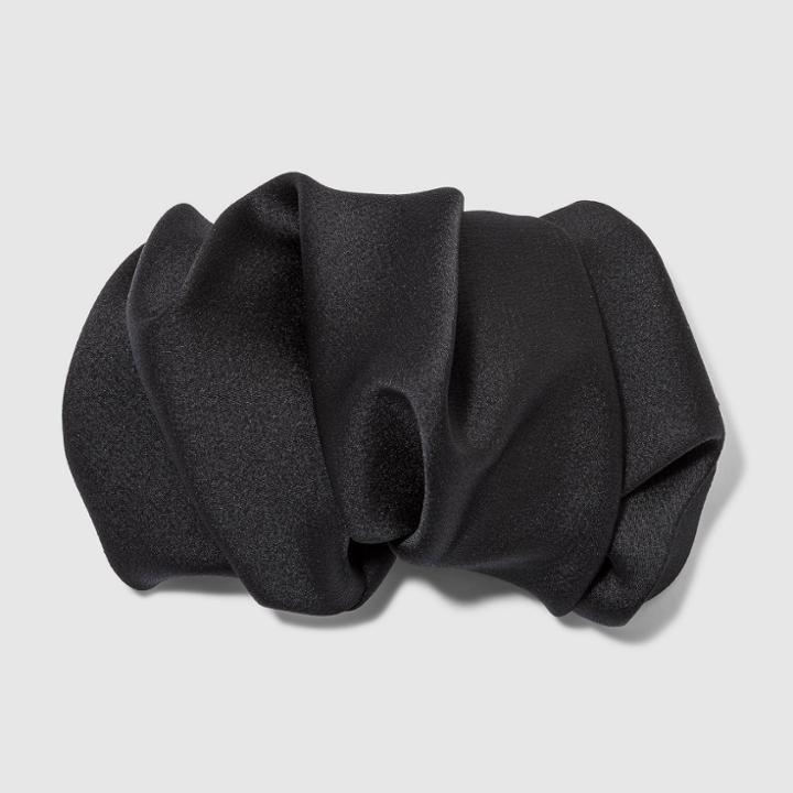 Solid Ruffle Barrette - A New Day Black