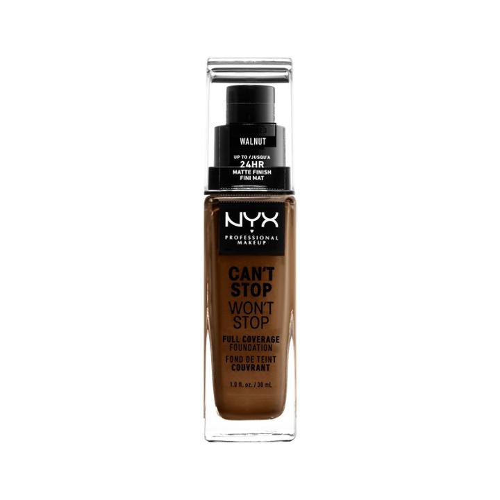 Nyx Professional Makeup Can't Stop Won't Stop Full Coverage Foundation Walnut (brown)