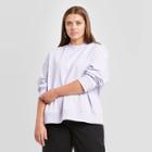Women's Plus Size Fleece Sweatshirt - A New Day Purple