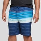 Men's Big & Tall 10 Rise Up Lights Board Shorts - Goodfellow & Co Blue