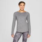 Women's Long Sleeve T-shirt - C9 Champion Black Heather S, Size: Small, Black Grey