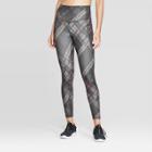 Women's Training Plaid High-waisted 7/8 Leggings 25 - C9 Champion Dark Green