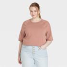 Women's Plus Size French Terry Sweatshirt - Universal Thread Brown