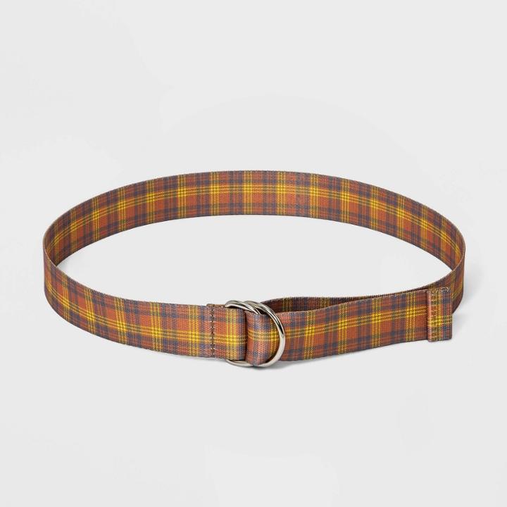 Women's Plaid Webbing Belt - Wild Fable