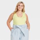 Women's Plus Size Slim Fit Tank Top - A New Day
