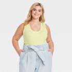 Women's Plus Size Slim Fit Tank Top - A New Day