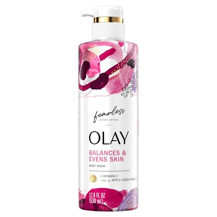 Olay Fearless Artist Series Skin Balancing Body Wash With Vitamin C And Notes Of Apple Cider Vinegar