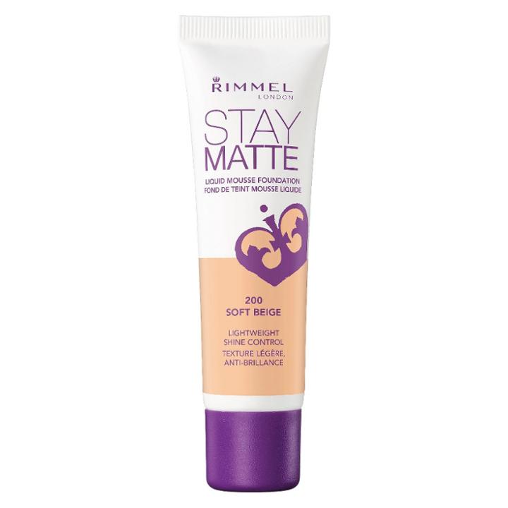 Rimmel Stay Matte Liquid Mousse Foundation - 200 Soft Beige