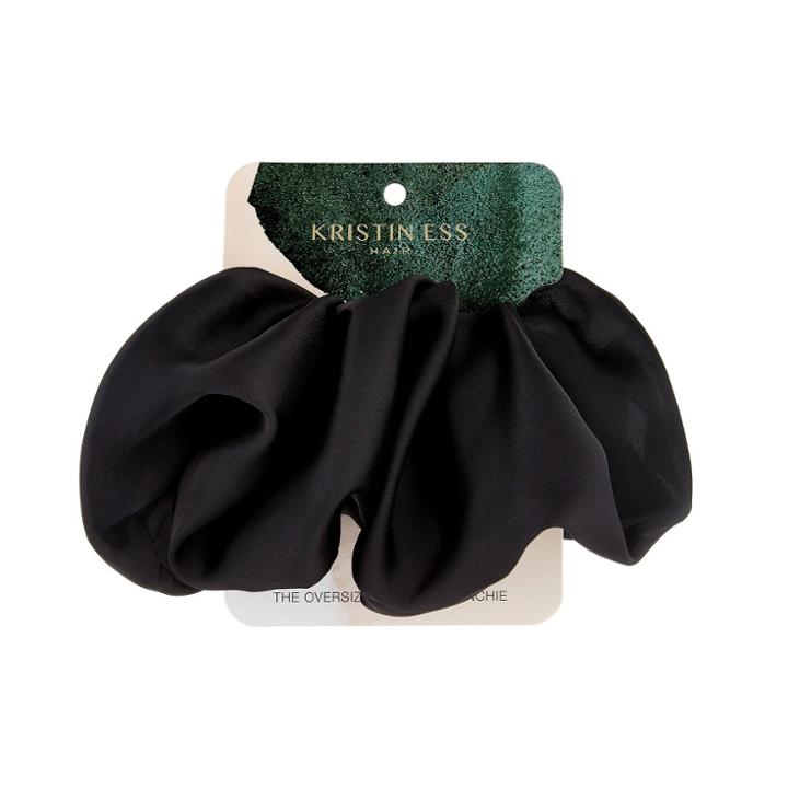 Kristin Ess Oversized Scrunchie - Black