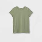 Girls' Short Sleeve T-shirt - Cat & Jack Army Green