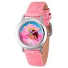 Girls' Disney Doc Mcstuffins And Lambie Stainless Steel Time Teacher Watch - Pink
