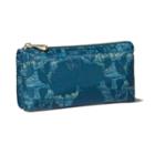 Sonia Kashuk 3 Compartment Compact Makeup Bag - Floral Blue