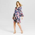 Target Maternity Floral Dress Navy L - Fynn And Rose, Infant Girl's, Blue